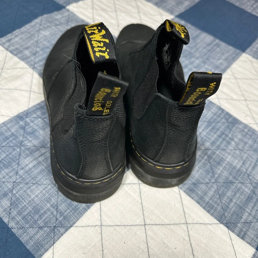 Dr. Martens Hardie II‎ Black Leather Chelsea Boots Mens 10 Womens 11 EU 43